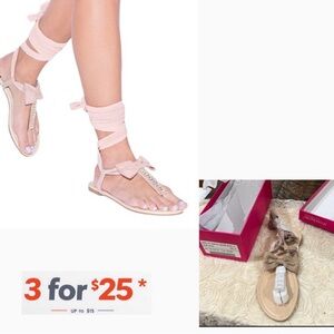 Jeslene embellished t-strap wrap around ankle with bow detail by shoe dazzle